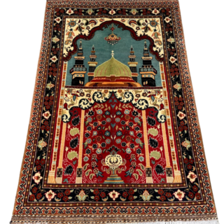 Hand Made Fine Quality Prayer Mat Rug (124 × 81 cm)